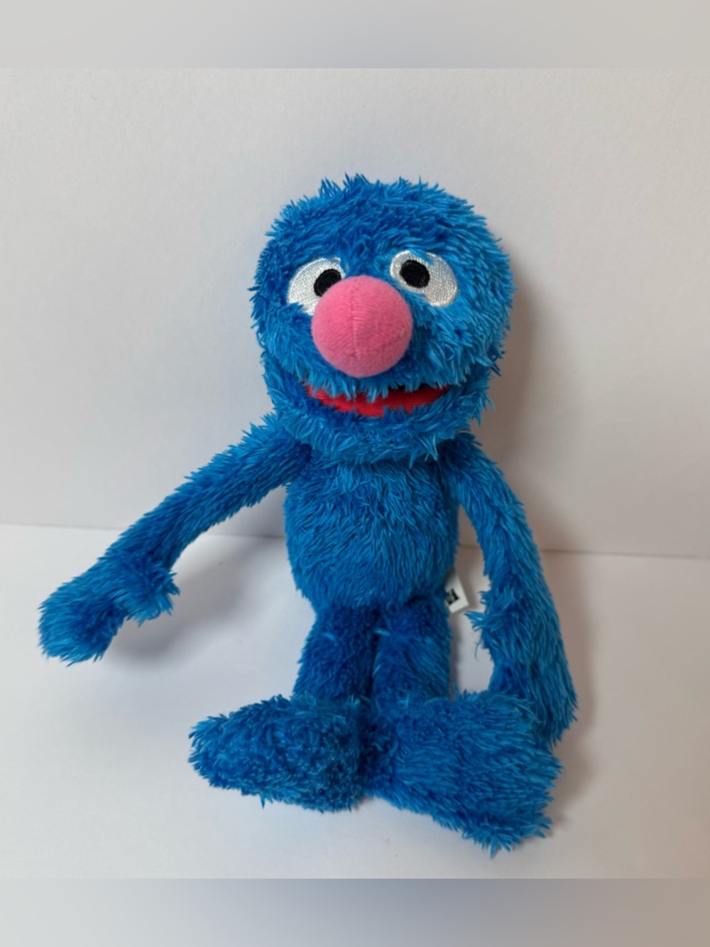 Sesame Street Pals 9” Fuzzy Blue Grover Muppet Mini Plush 2013 Playskool Hasbro